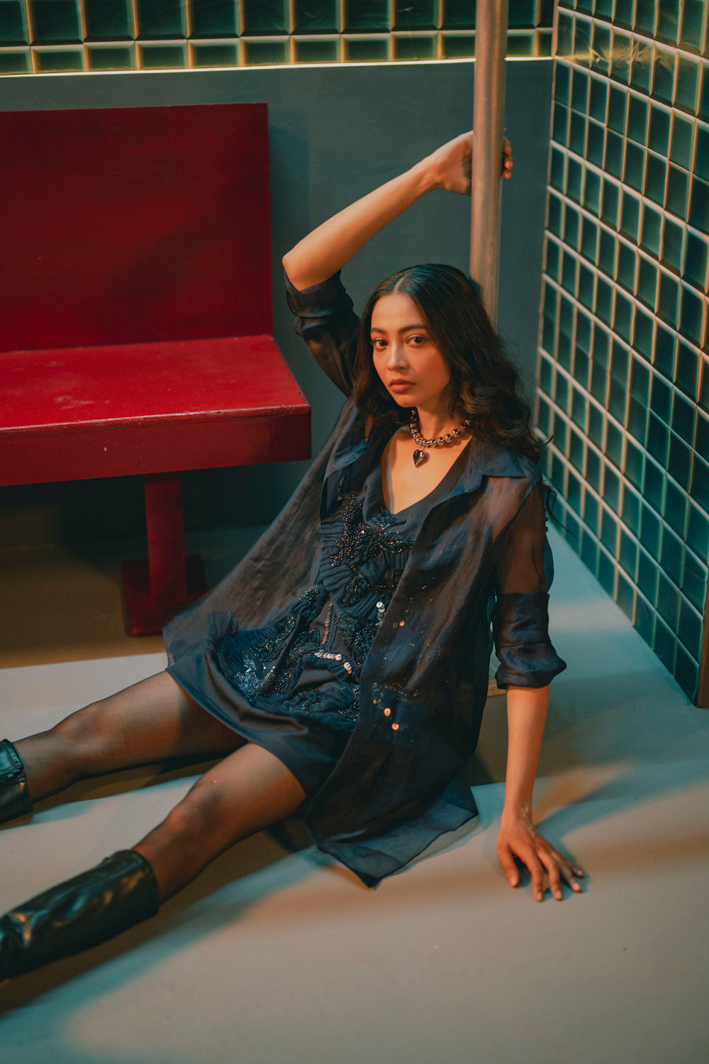 Suhe Shirt With Short Dress