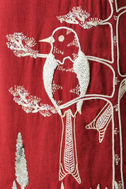 Madder Chase Midtown Midi Dress in Hand Embroidery