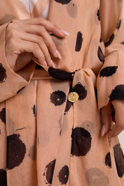 Neo Almond Burst Flap Trench & Slip Dress