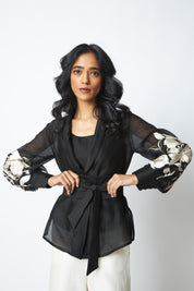 BW Reva Blazer Wrap Top & Wide Leg Pant