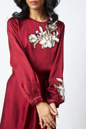 Cathy One Piece Blouson Drape Skirt