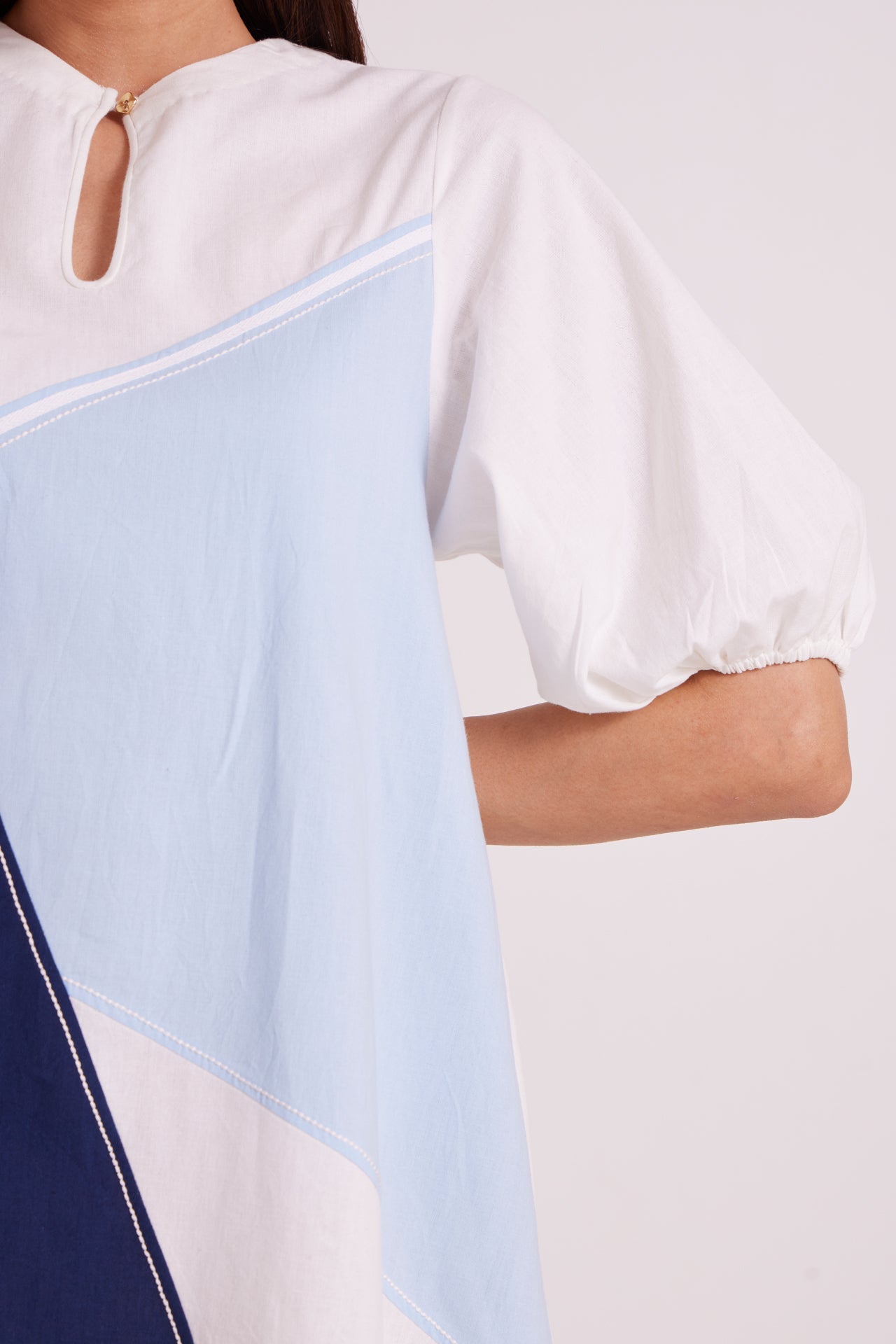 Juno Segmented Tide Short Dress