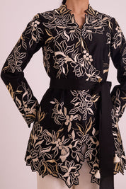 Farah Tendril Wrap Blazer & Cutwork Pants