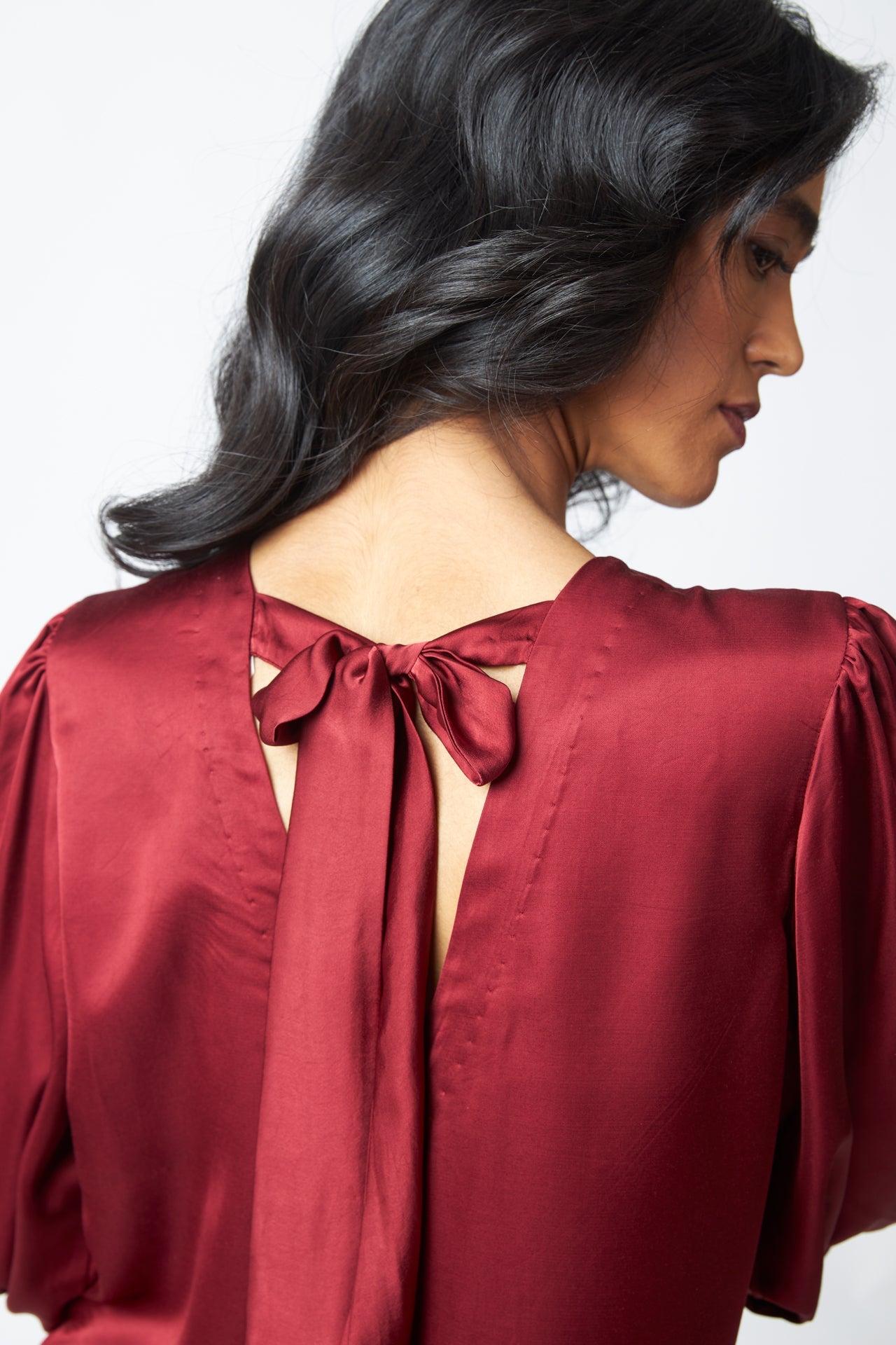 Poey Sculpted Sleeve Shift Dress