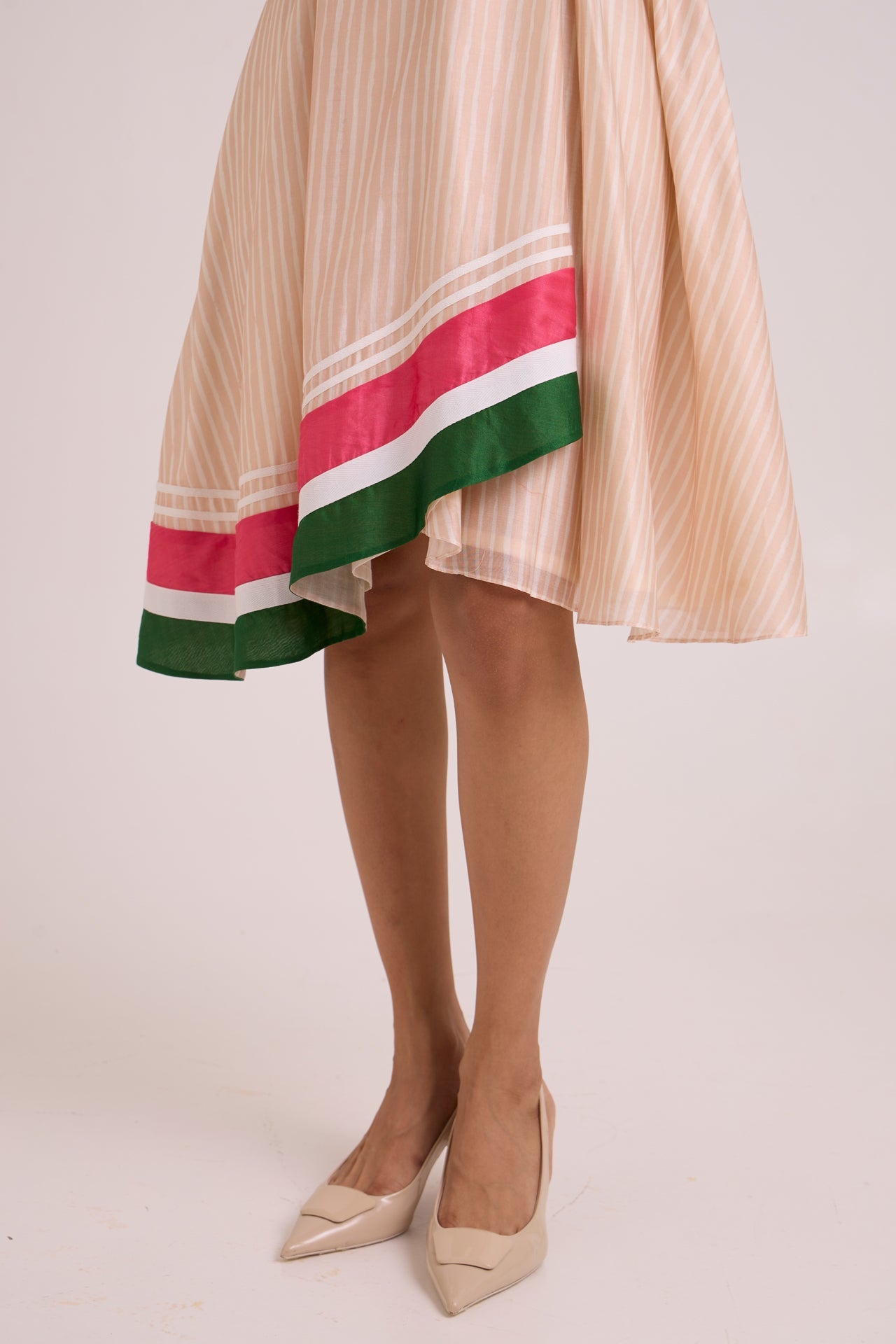 Bambi Almond Striped Cruise Dress