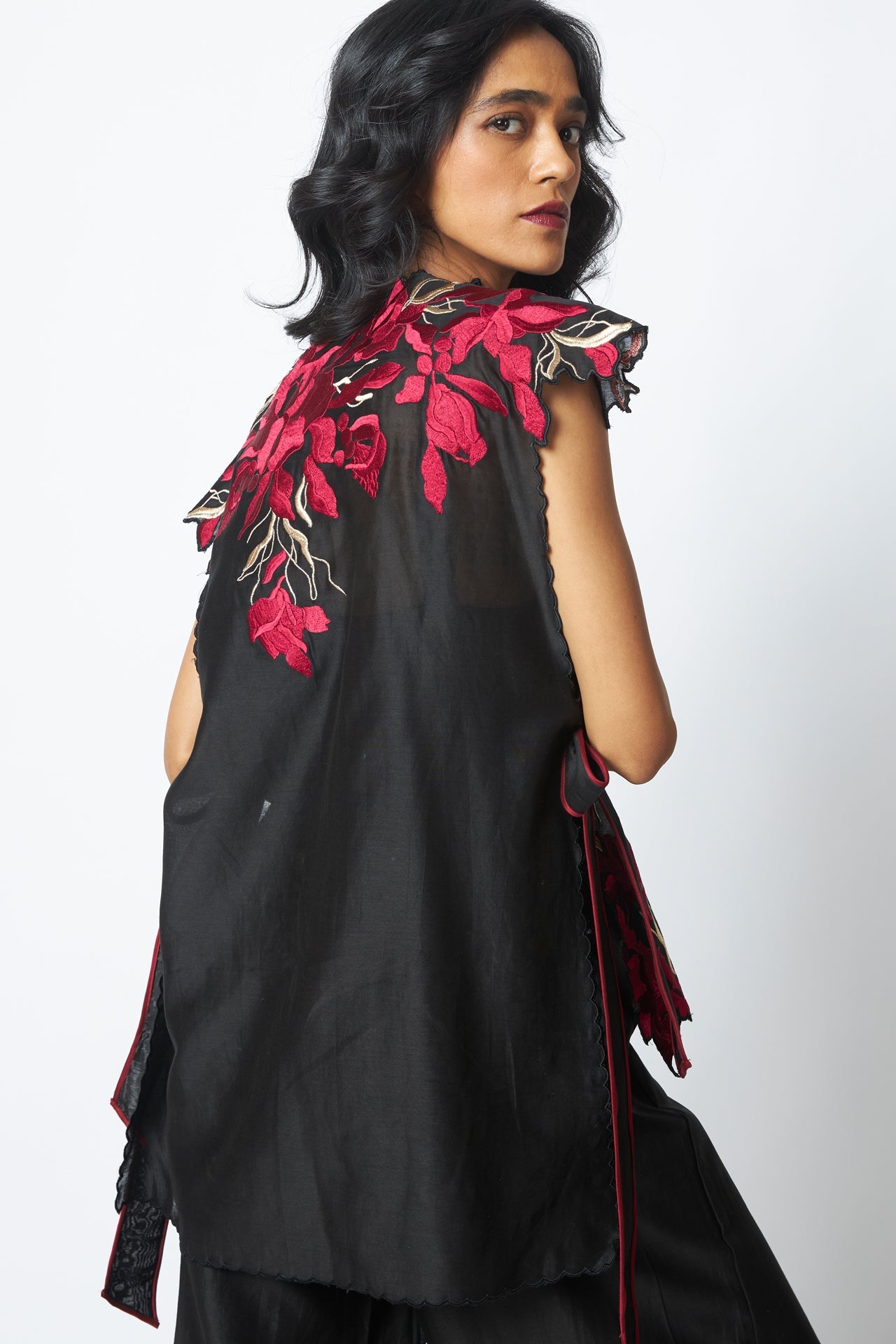 Pilar Floating Cape with Inner & Pants