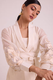 Reva Blazer Wrap Top & Wide Leg Pant