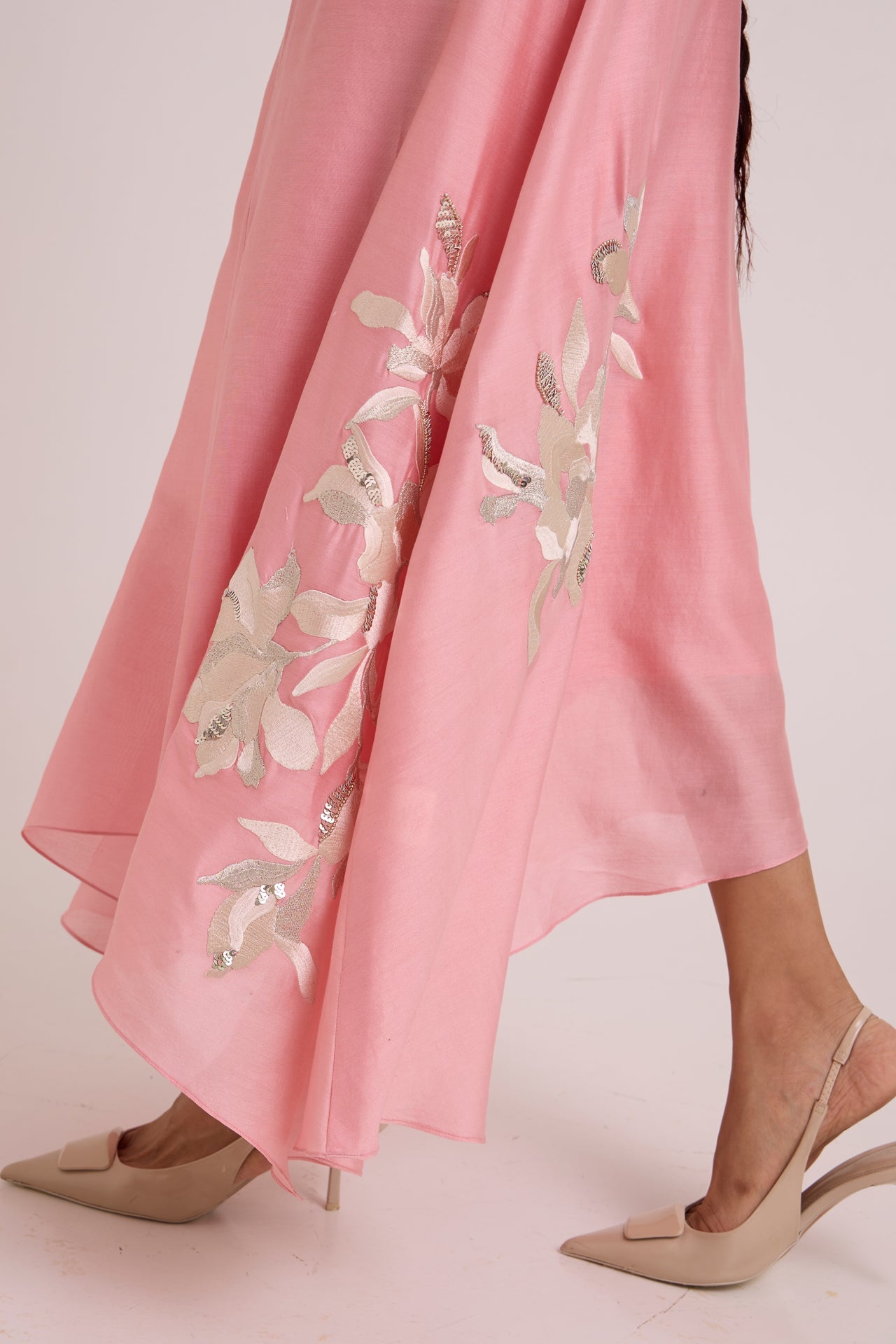 Lizzy Blush Pink Prism Long Dress
