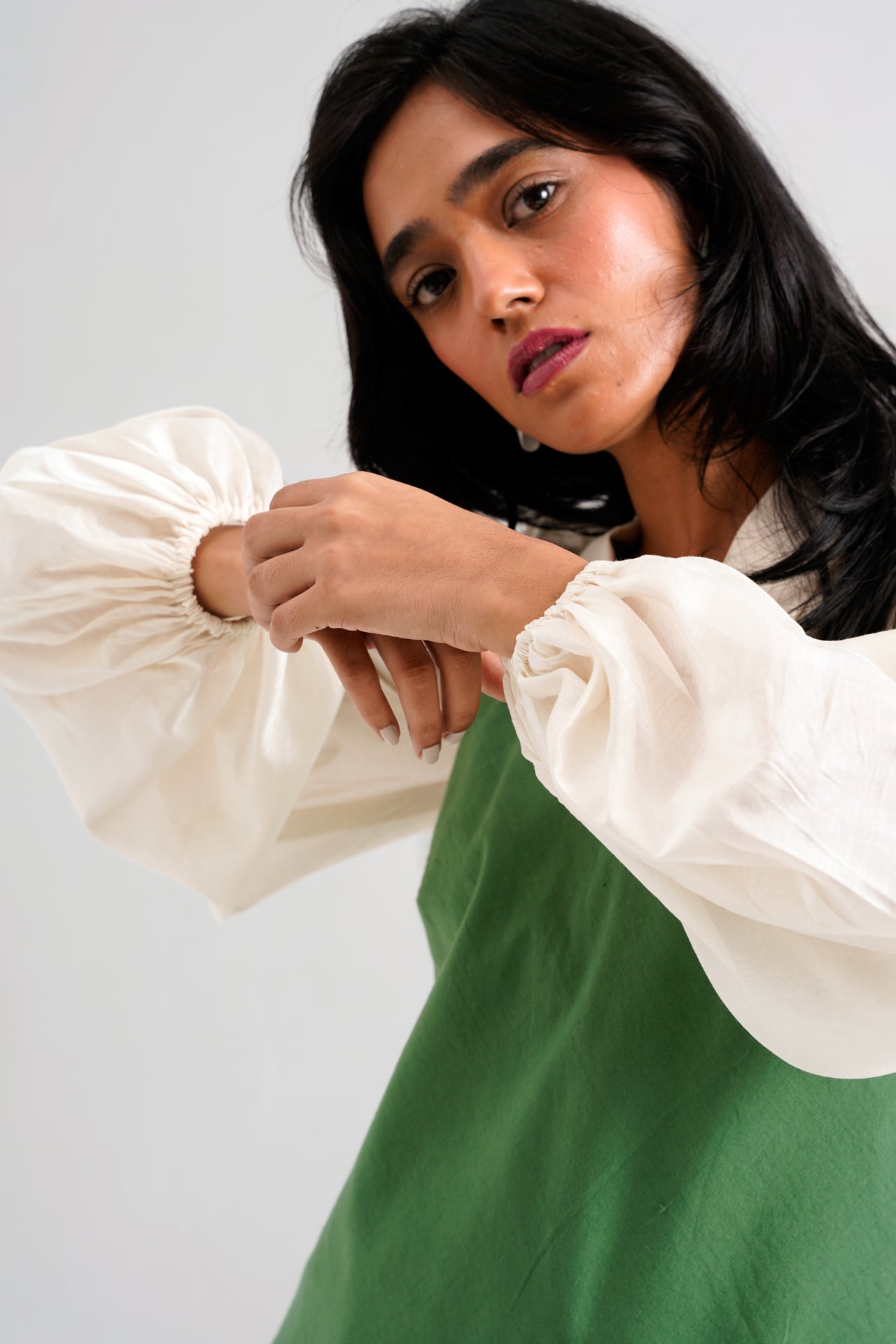 Pine Green Yana Blouson & Slip Dress