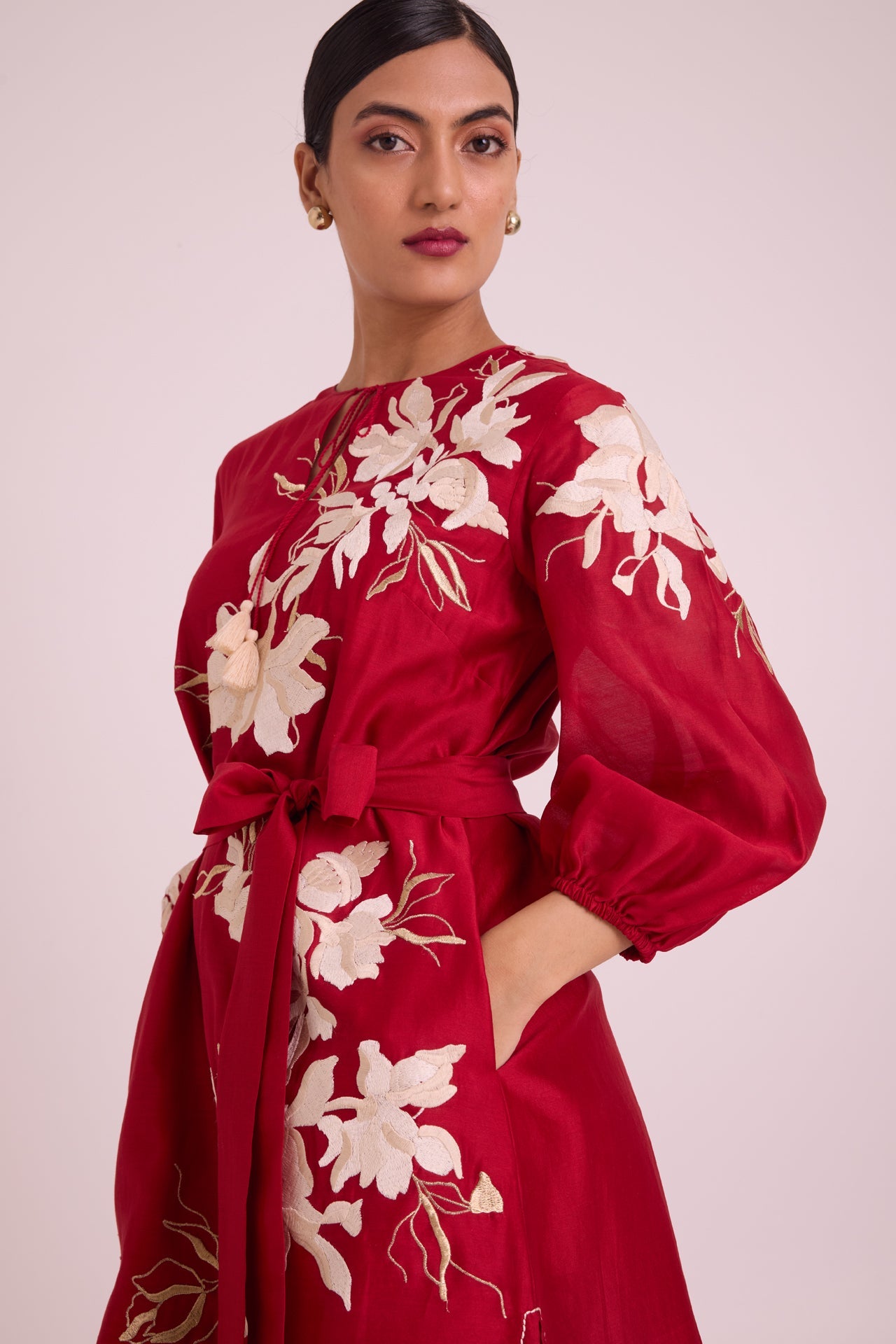 Sarla Apple Hem Midi Dress