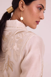 Murphy Broach Wrap Top & Duchess Skirt