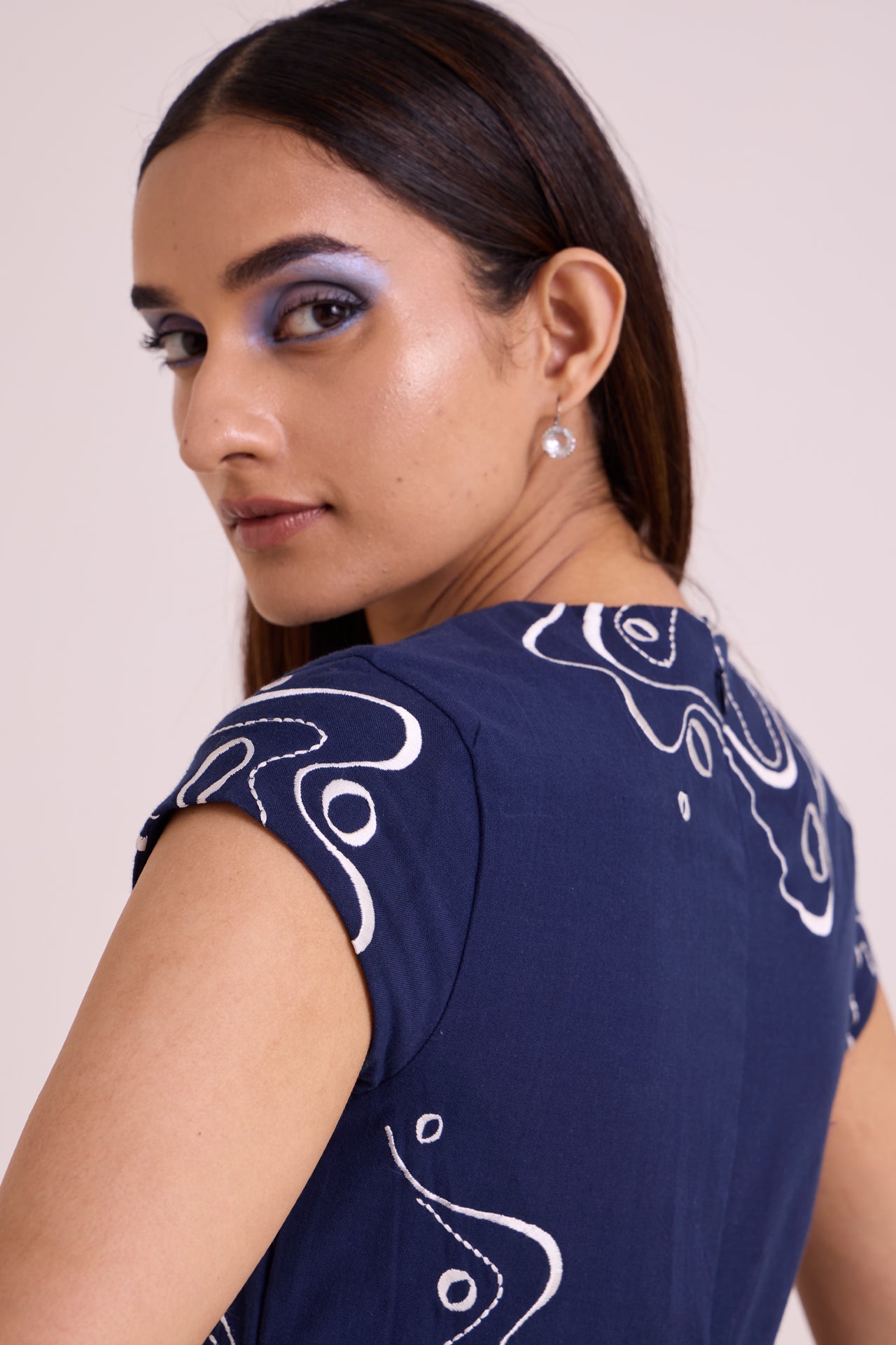 Indigo Perito Drift Midi Dress