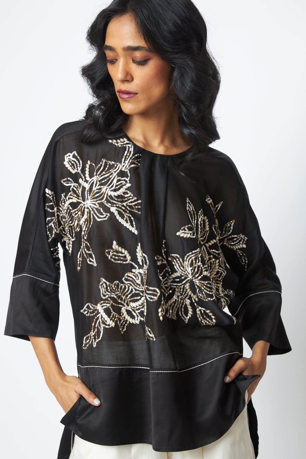 Munmun Starlit Sheer Top & Pants
