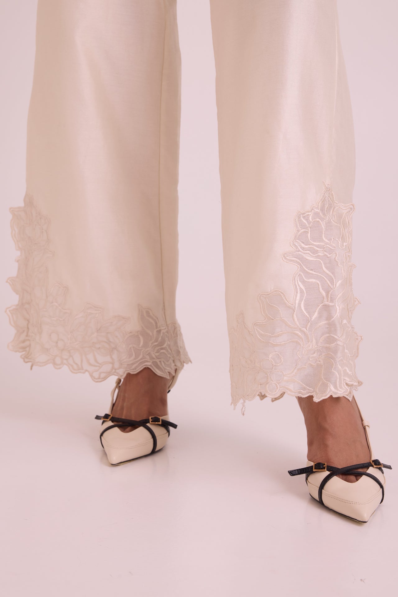 Farah Tendril Wrap Blazer & Cutwork Pants