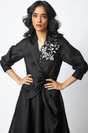 Louisa Moonlit Broach Midi Dress