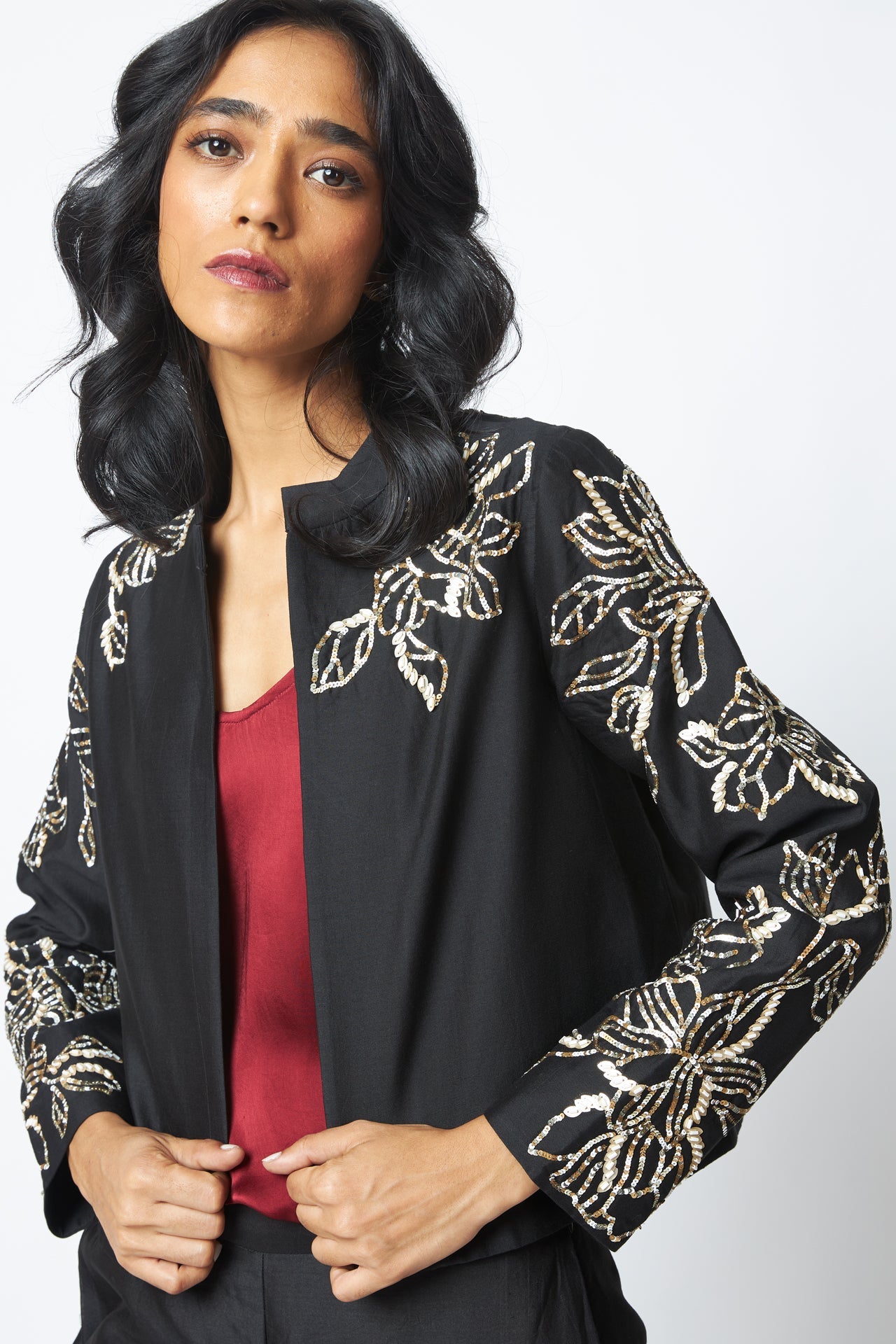Teresa Sequin Short Jacket & Pant Set
