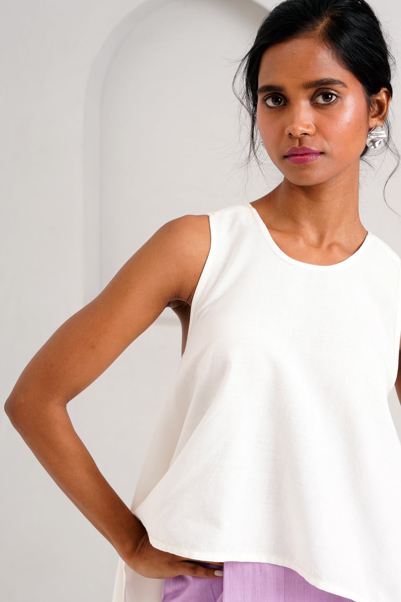 Rabi & Troop Criss Cross Top & Wave Hem Pants