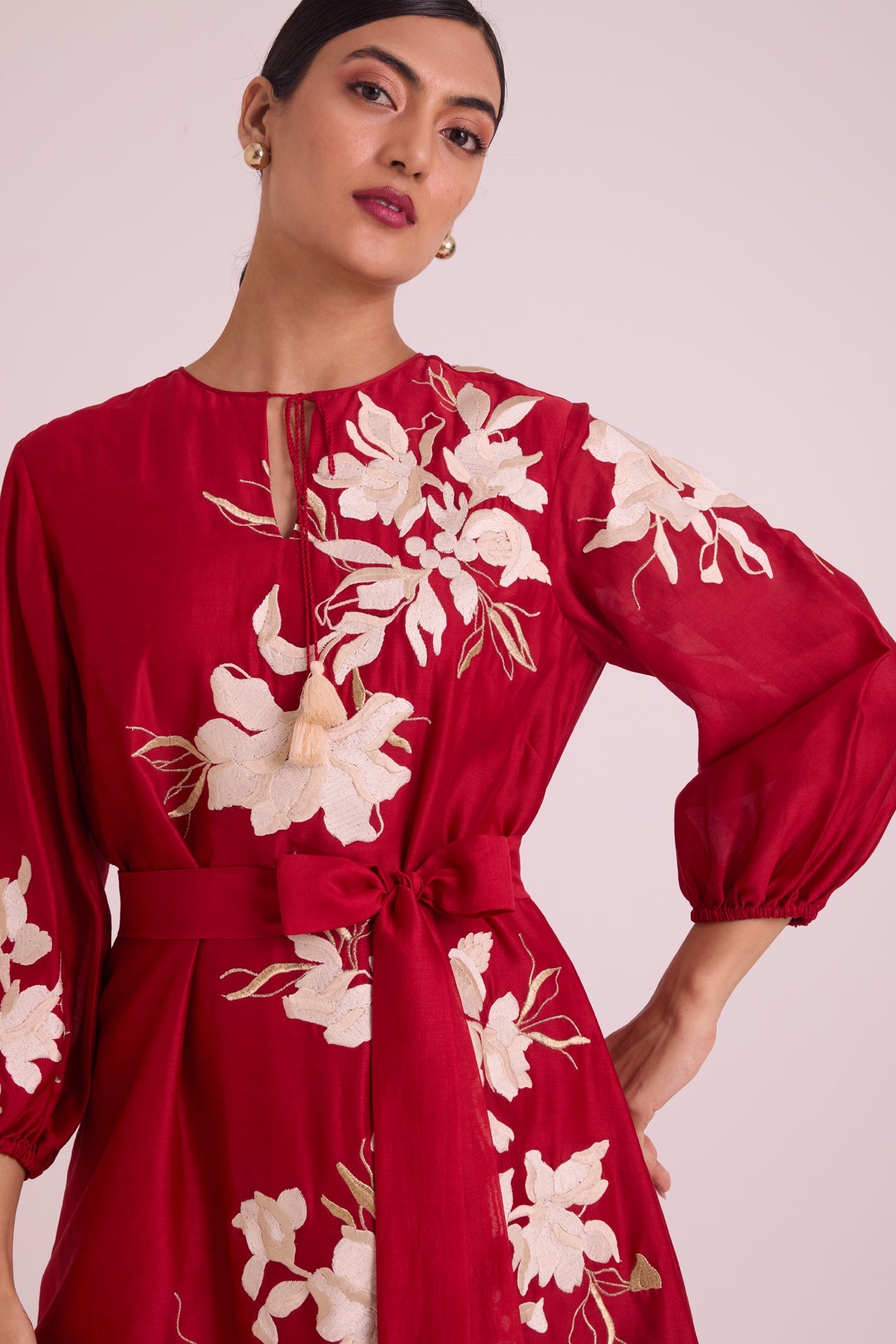 Sarla Apple Hem Midi Dress