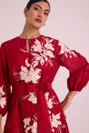 Sarla Apple Hem Midi Dress