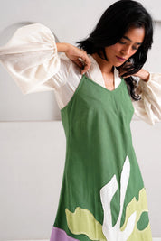 Pine Green Yana Blouson & Slip Dress