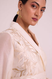 Murphy Broach Wrap Top & Duchess Skirt