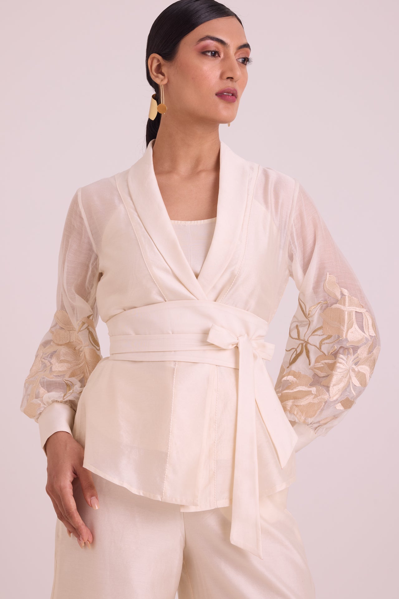 Reva Blazer Wrap Top & Wide Leg Pant