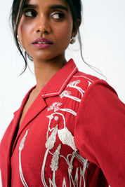 Madder Taiwo Embroidered Shirt Dress