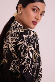 Farah Tendril Wrap Blazer & Cutwork Pants