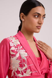Petra Wrap Blazer Top & Obi Belt & Pant Set