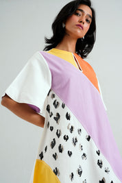 Multi Brooklyn Spotted Tiger Short Dress