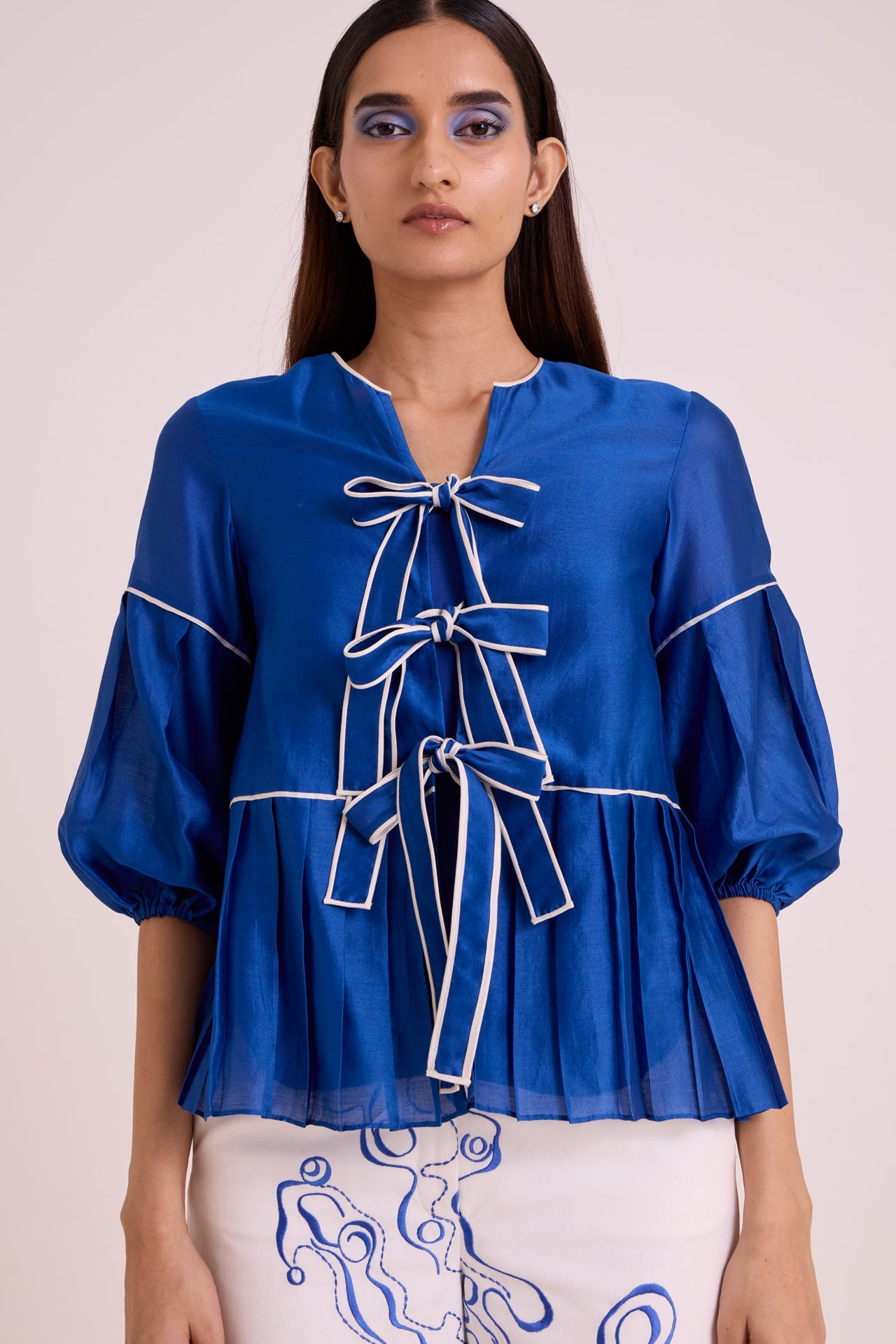 Mikel Blue Tides Top & Pant Set