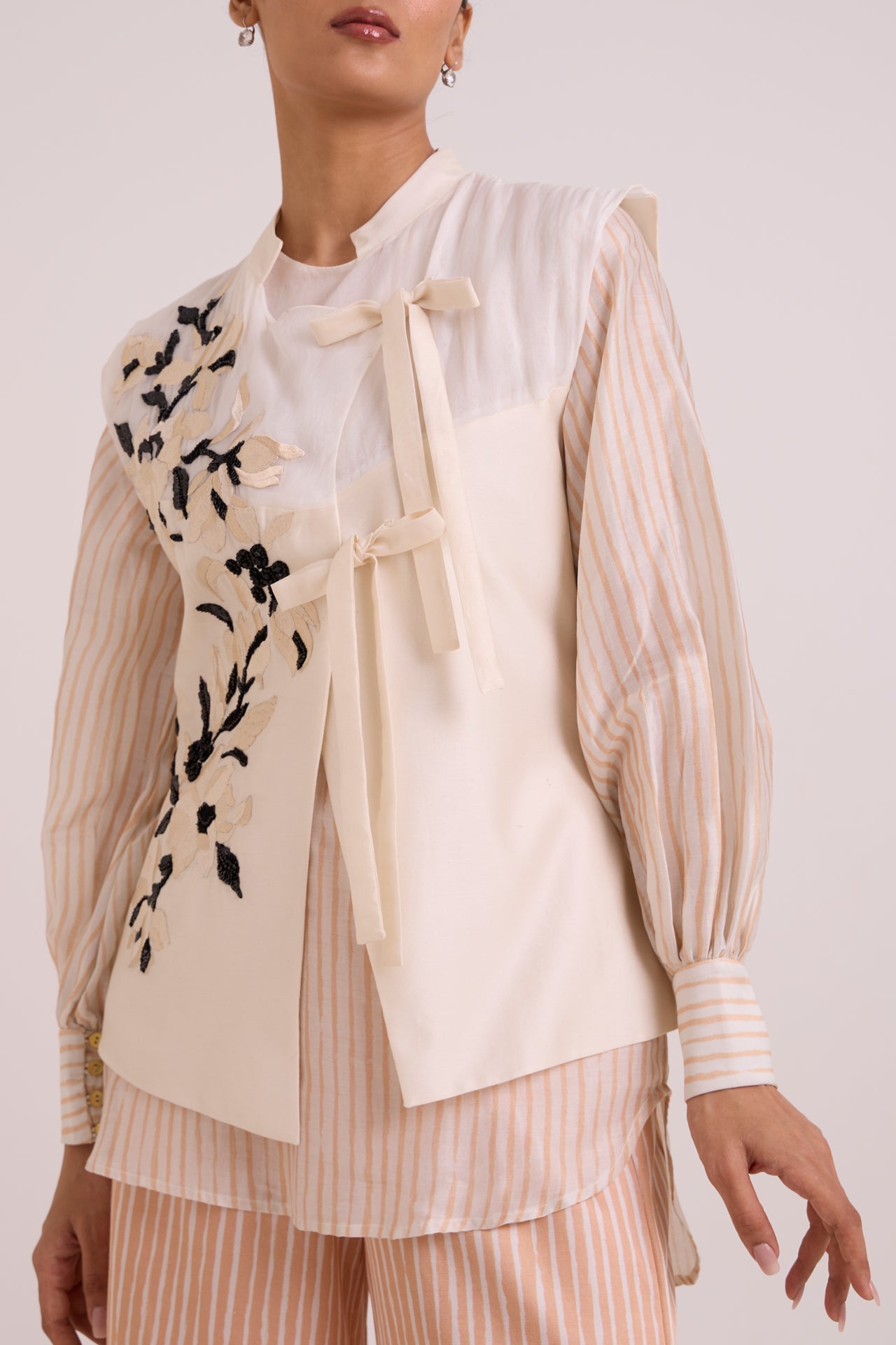 Monroe Diwan Vest with Shirt & Pant Set