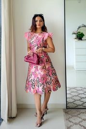 Orchid Scalloped Dress