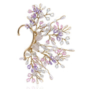 Crystal And Stone Pastel Designer Earcuff For Women