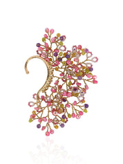 Uneven Earcuff For All Ears Pink Green Purple