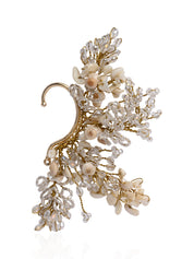 Crystal Ivory Shell Beach Party Earcuff