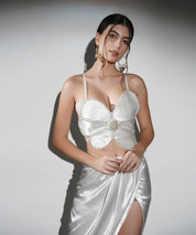 Eden White Flower Crystal Top