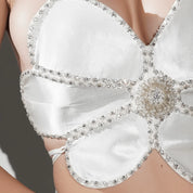 Eden White Flower Crystal Top