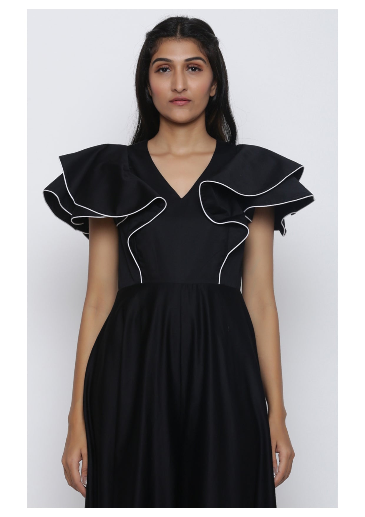 Circular Drama Flare Jumpsuit