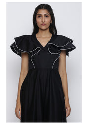 Circular Drama Flare Jumpsuit