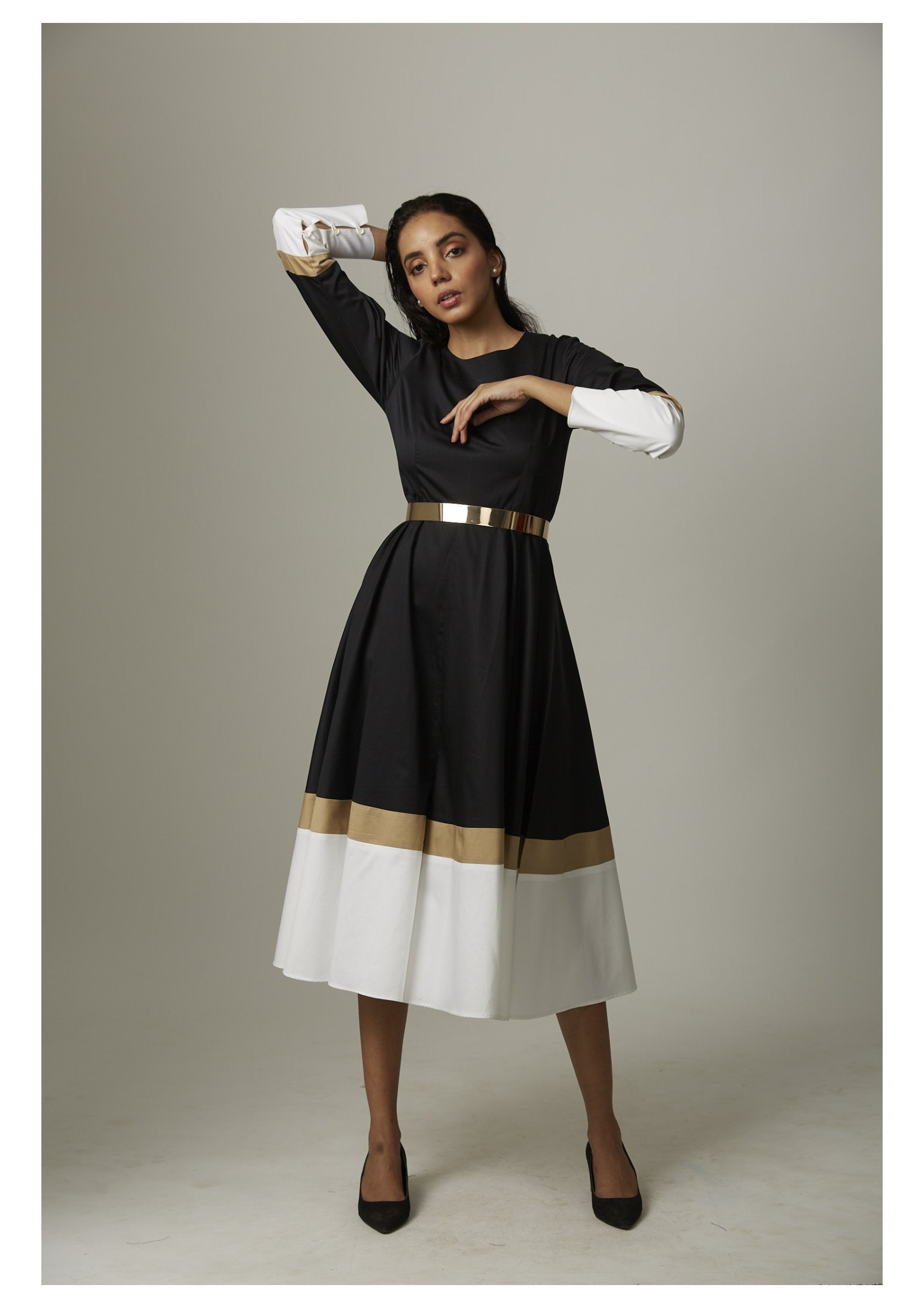 Colour Block Culotte Jumpsuit