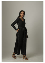 Stitch Line Box Jumpsuit