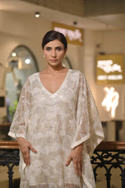 Elena Ivory Kaftan Gown