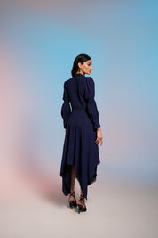 Phoebe Long Dress Navy Blue