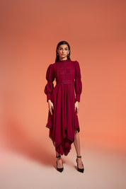 Phoebe Long Dress Cherry Pink
