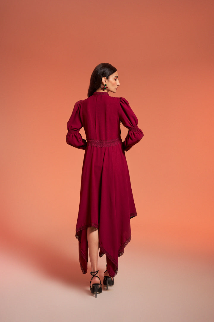 Phoebe Long Dress Cherry Pink