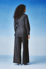 Echo Draped Denim Set