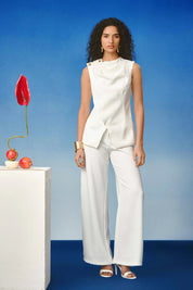 Echo Soft Sculpt Blazer Set White