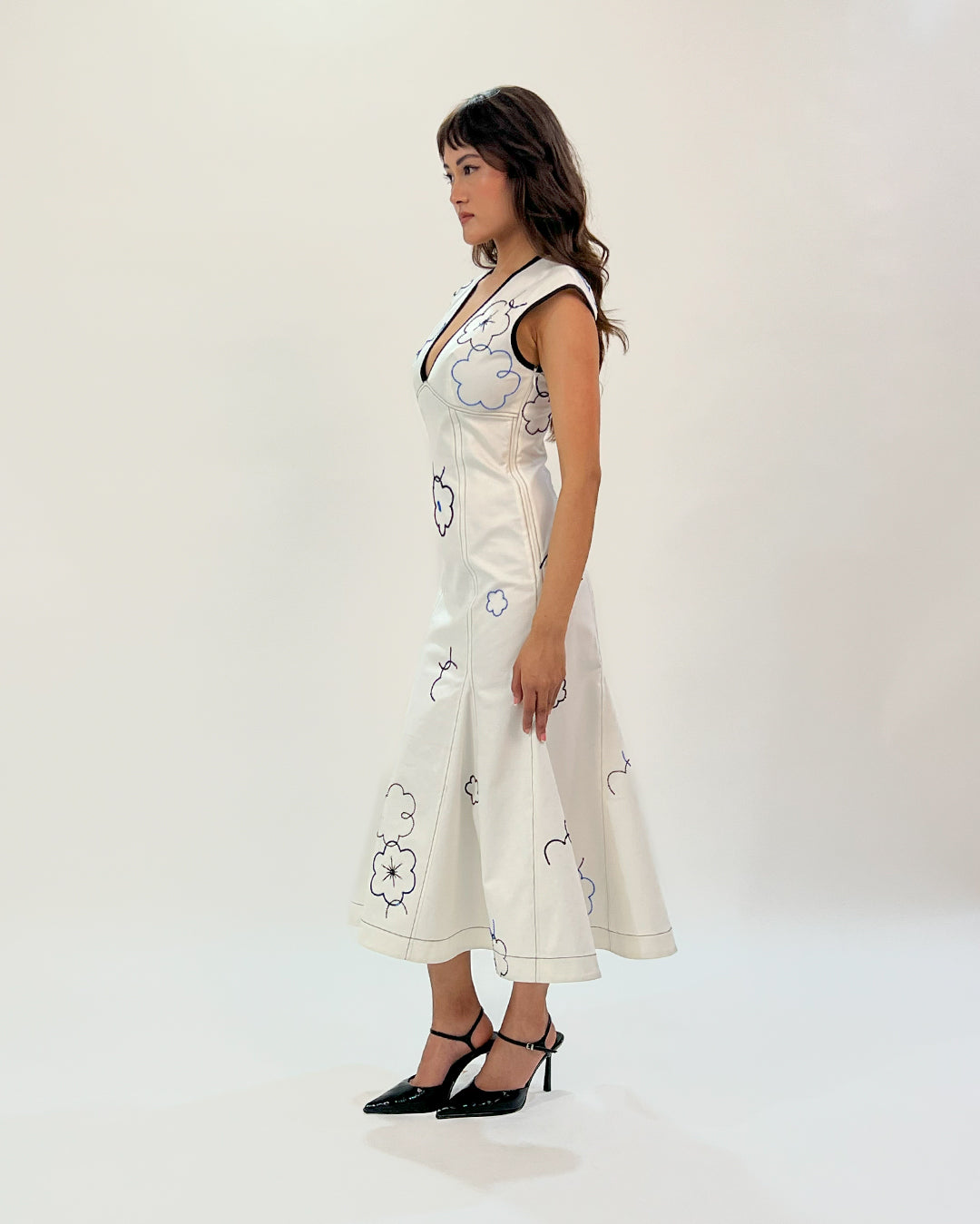 Peony Embellished Dress - Leh Studios