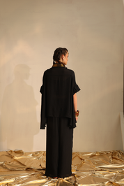 V Poncho Foil Twin Set